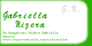 gabriella mizera business card